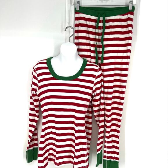 Hanna Andersson Adult Long John Pajama Set XS-S 2 Pieces - Picture 1 of 10